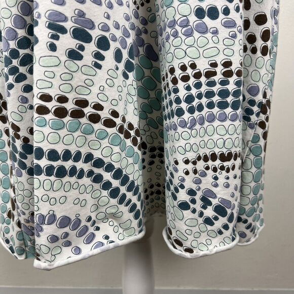 Title Nine Dress Women Large Blue Halter Geometric Sleeveless Stretch Active - Picture 8 of 13